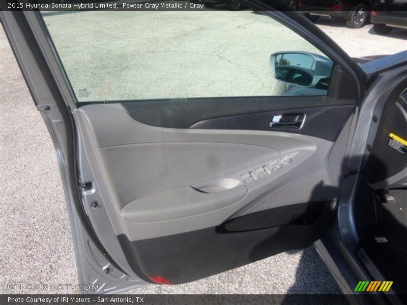 Pewter Gray Metallic / Gray 2015 Hyundai Sonata Hybrid Limited