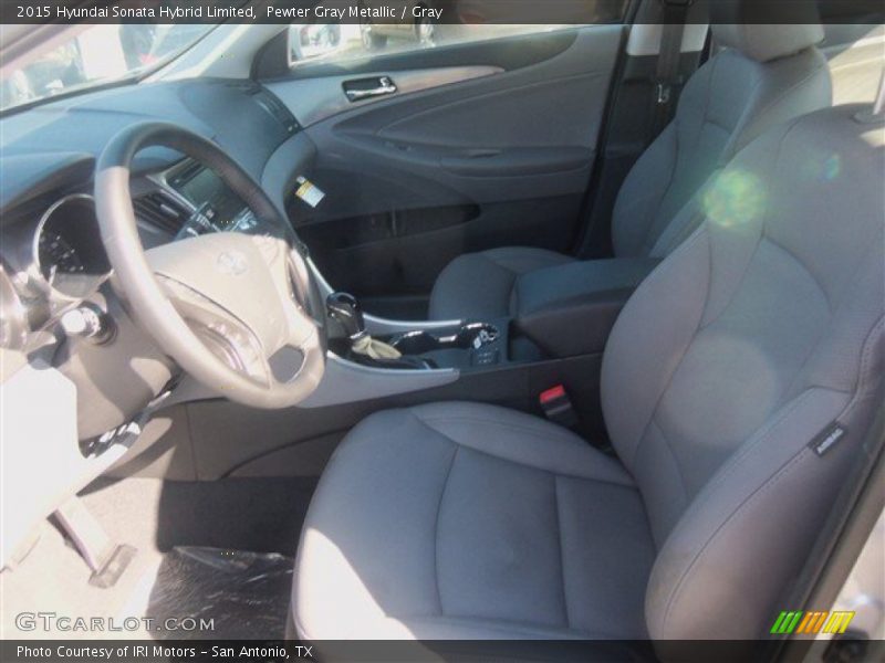 Pewter Gray Metallic / Gray 2015 Hyundai Sonata Hybrid Limited