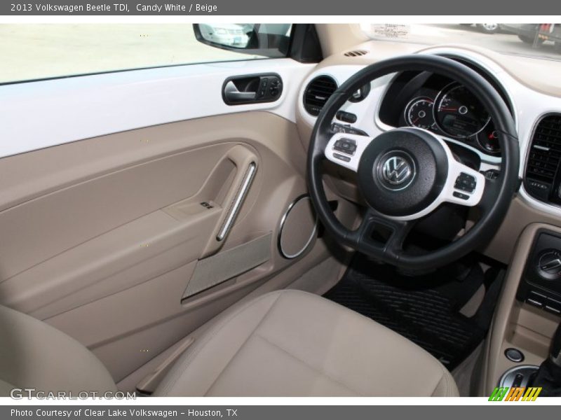 Candy White / Beige 2013 Volkswagen Beetle TDI
