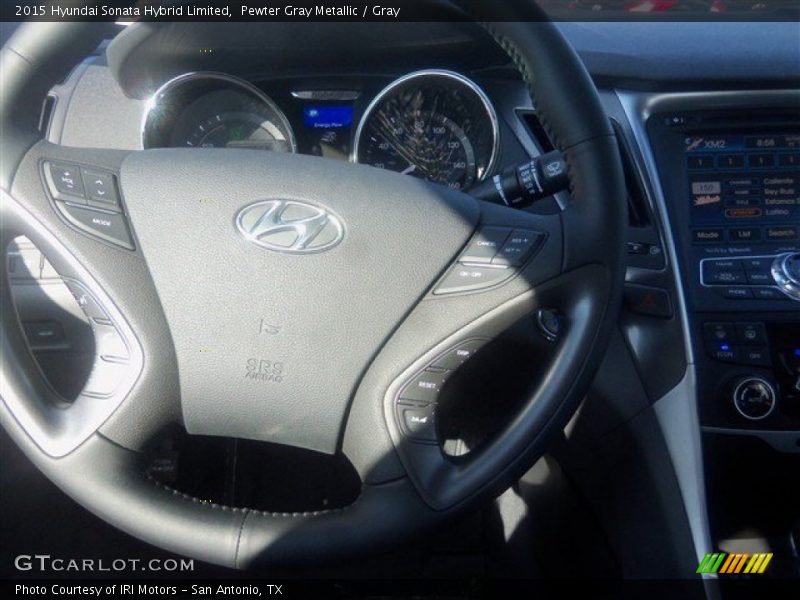 Pewter Gray Metallic / Gray 2015 Hyundai Sonata Hybrid Limited