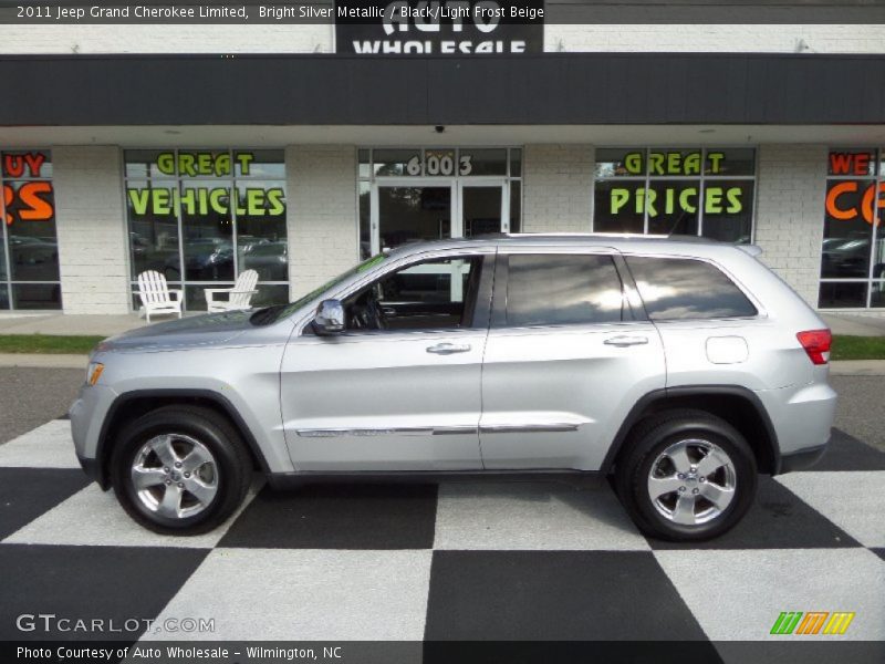 Bright Silver Metallic / Black/Light Frost Beige 2011 Jeep Grand Cherokee Limited