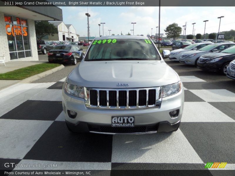 Bright Silver Metallic / Black/Light Frost Beige 2011 Jeep Grand Cherokee Limited