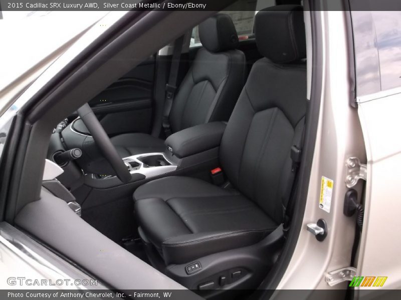 Silver Coast Metallic / Ebony/Ebony 2015 Cadillac SRX Luxury AWD