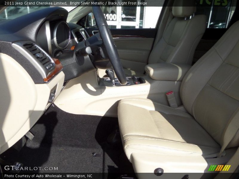 Bright Silver Metallic / Black/Light Frost Beige 2011 Jeep Grand Cherokee Limited