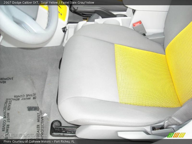 Solar Yellow / Pastel Slate Gray/Yellow 2007 Dodge Caliber SXT