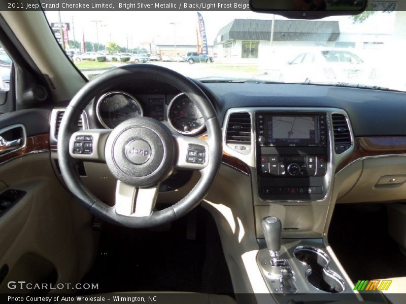 Bright Silver Metallic / Black/Light Frost Beige 2011 Jeep Grand Cherokee Limited