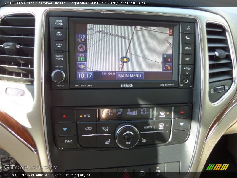 Bright Silver Metallic / Black/Light Frost Beige 2011 Jeep Grand Cherokee Limited
