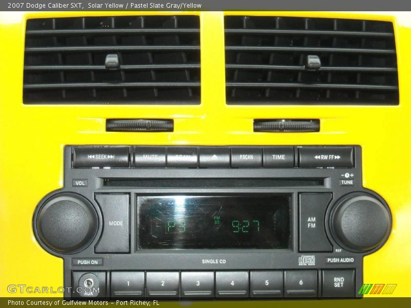 Solar Yellow / Pastel Slate Gray/Yellow 2007 Dodge Caliber SXT