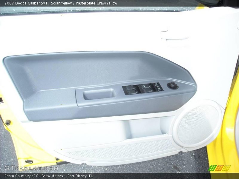 Solar Yellow / Pastel Slate Gray/Yellow 2007 Dodge Caliber SXT