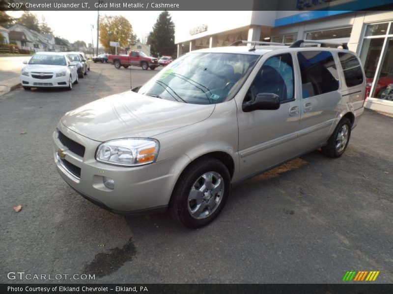 Gold Mist Metallic / Cashmere 2007 Chevrolet Uplander LT
