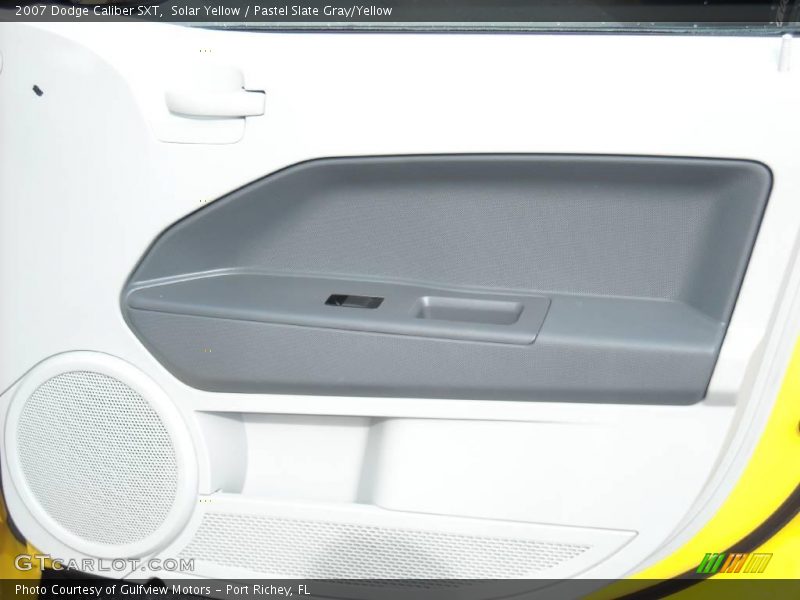 Solar Yellow / Pastel Slate Gray/Yellow 2007 Dodge Caliber SXT