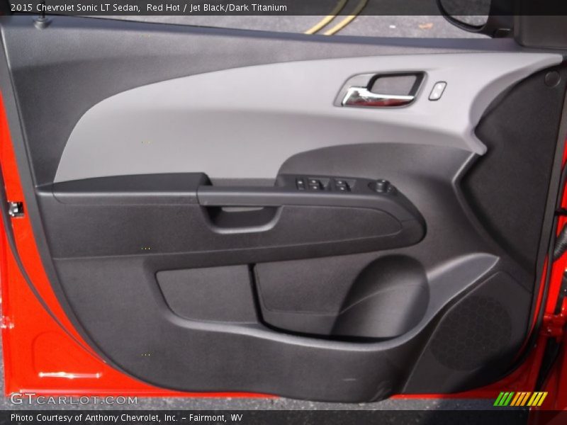 Red Hot / Jet Black/Dark Titanium 2015 Chevrolet Sonic LT Sedan