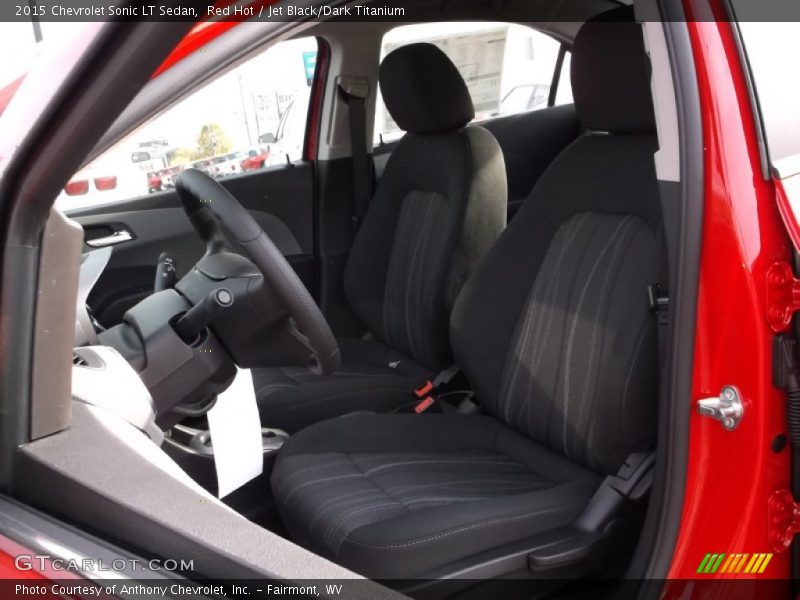 Red Hot / Jet Black/Dark Titanium 2015 Chevrolet Sonic LT Sedan