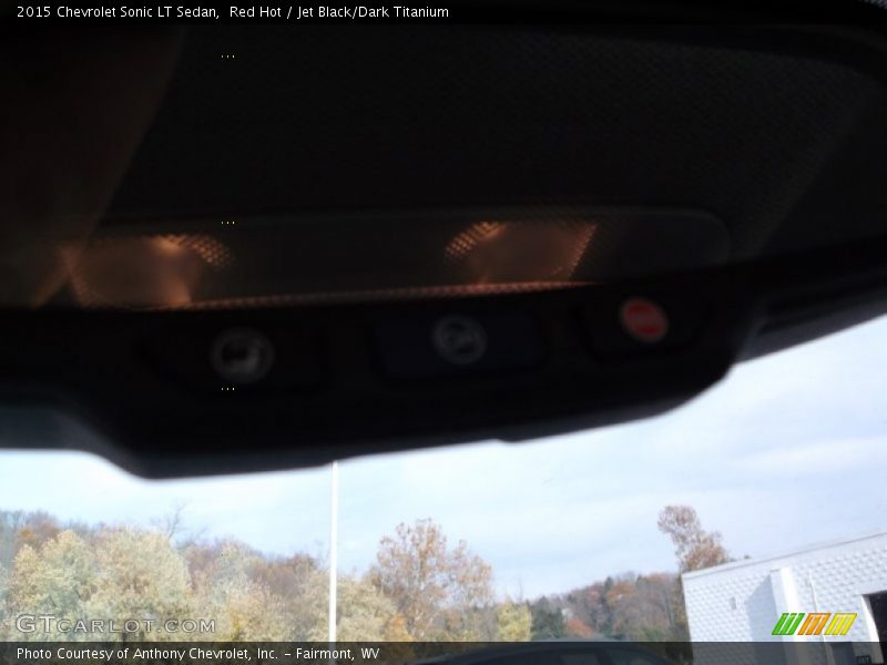 Red Hot / Jet Black/Dark Titanium 2015 Chevrolet Sonic LT Sedan
