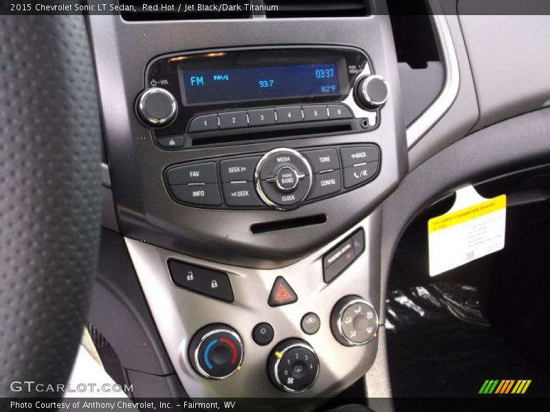 Red Hot / Jet Black/Dark Titanium 2015 Chevrolet Sonic LT Sedan