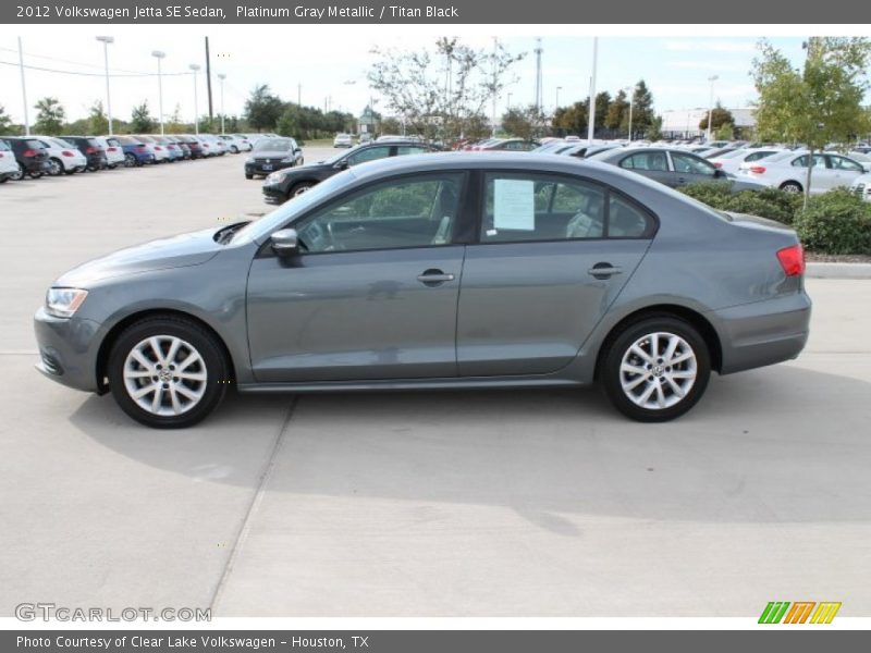 Platinum Gray Metallic / Titan Black 2012 Volkswagen Jetta SE Sedan