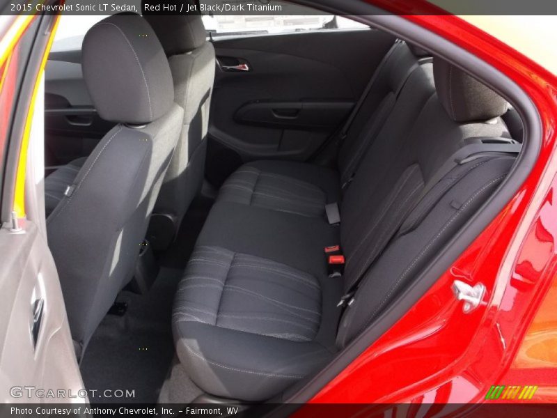 Red Hot / Jet Black/Dark Titanium 2015 Chevrolet Sonic LT Sedan