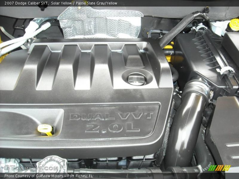 Solar Yellow / Pastel Slate Gray/Yellow 2007 Dodge Caliber SXT