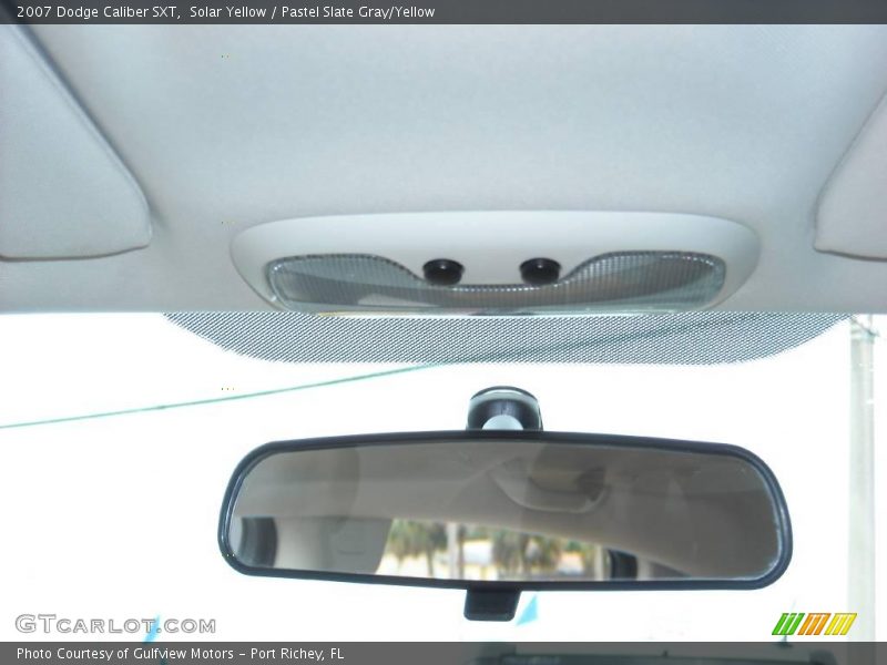 Solar Yellow / Pastel Slate Gray/Yellow 2007 Dodge Caliber SXT