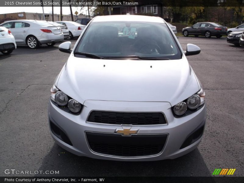 Silver Ice Metallic / Jet Black/Dark Titanium 2015 Chevrolet Sonic LS Sedan