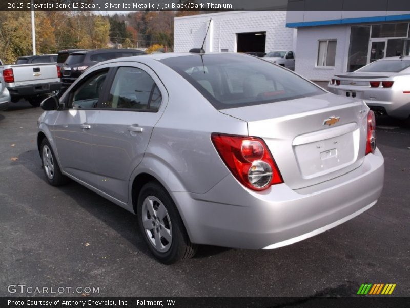 Silver Ice Metallic / Jet Black/Dark Titanium 2015 Chevrolet Sonic LS Sedan