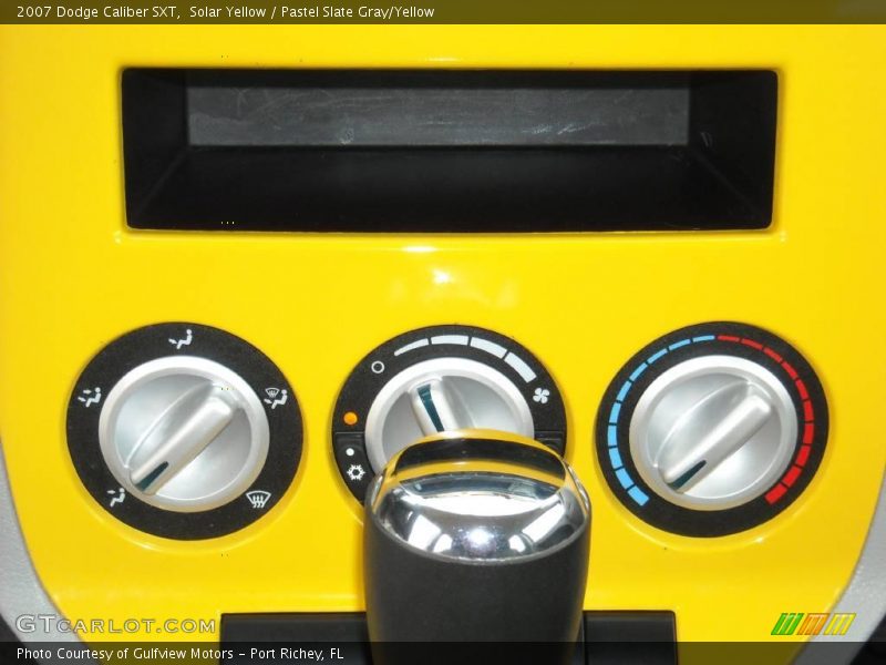 Solar Yellow / Pastel Slate Gray/Yellow 2007 Dodge Caliber SXT