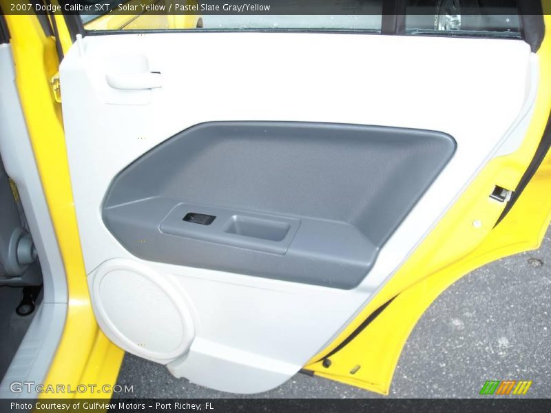 Solar Yellow / Pastel Slate Gray/Yellow 2007 Dodge Caliber SXT