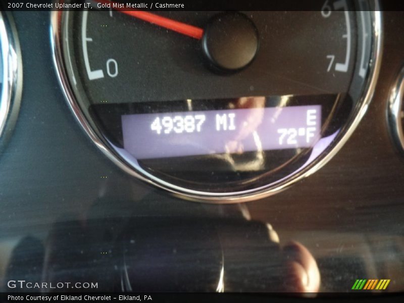 Gold Mist Metallic / Cashmere 2007 Chevrolet Uplander LT