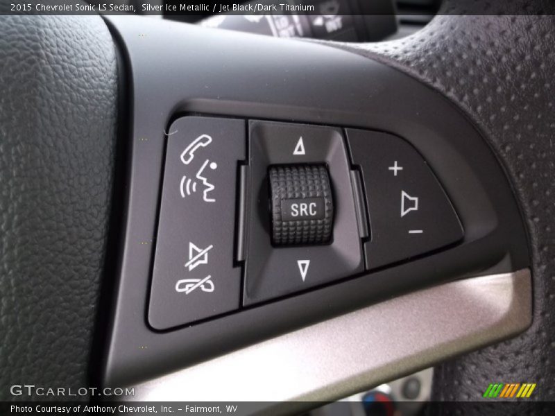 Silver Ice Metallic / Jet Black/Dark Titanium 2015 Chevrolet Sonic LS Sedan