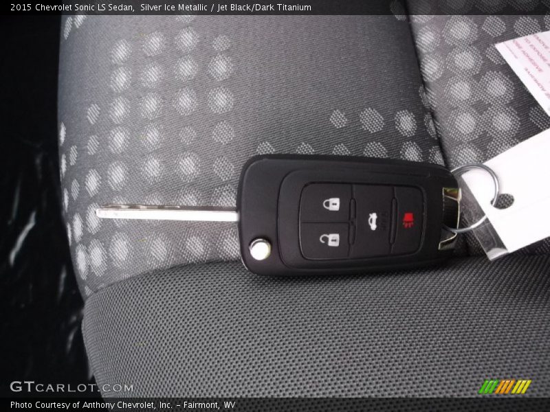 Silver Ice Metallic / Jet Black/Dark Titanium 2015 Chevrolet Sonic LS Sedan