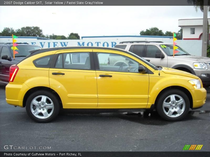 Solar Yellow / Pastel Slate Gray/Yellow 2007 Dodge Caliber SXT