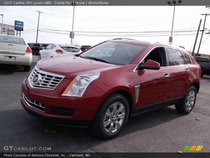 Crystal Red Tintcoat / Ebony/Ebony 2015 Cadillac SRX Luxury AWD