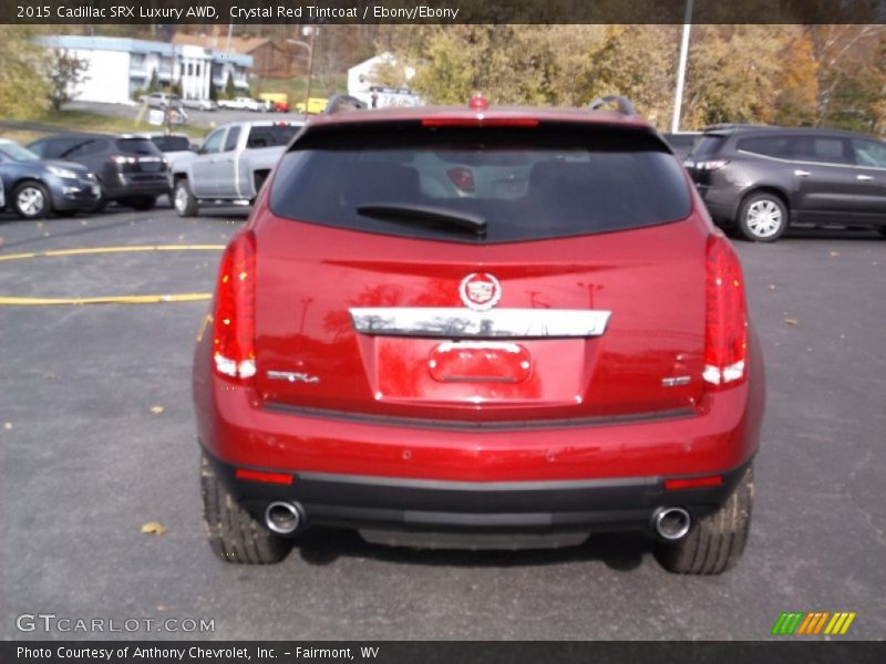 Crystal Red Tintcoat / Ebony/Ebony 2015 Cadillac SRX Luxury AWD
