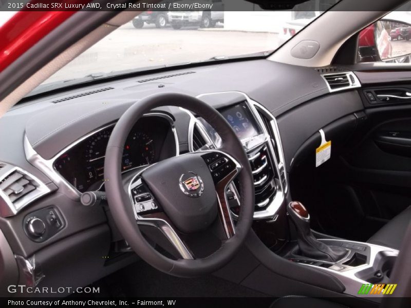 Crystal Red Tintcoat / Ebony/Ebony 2015 Cadillac SRX Luxury AWD