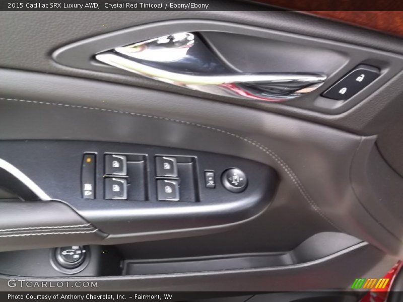 Crystal Red Tintcoat / Ebony/Ebony 2015 Cadillac SRX Luxury AWD