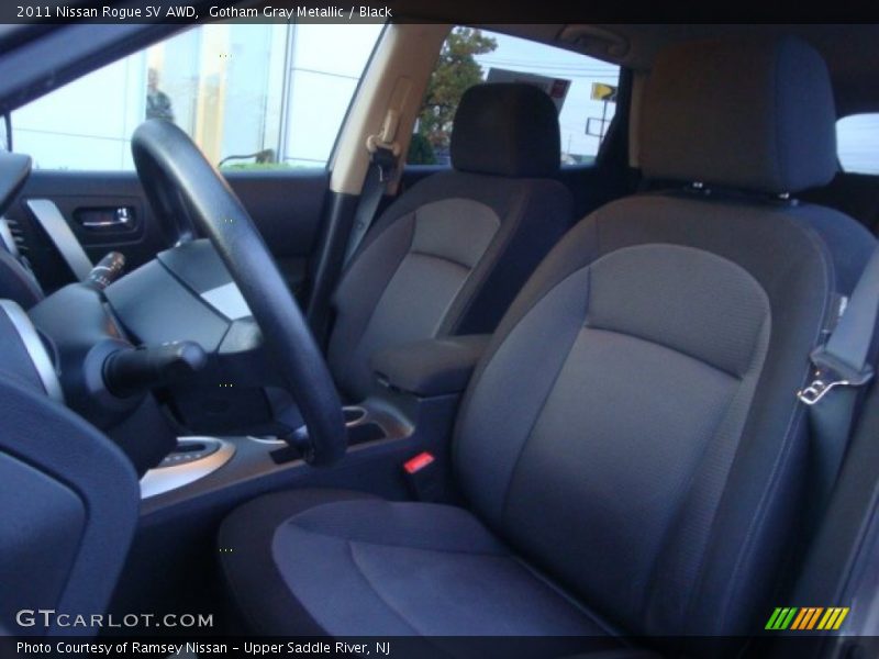 Gotham Gray Metallic / Black 2011 Nissan Rogue SV AWD