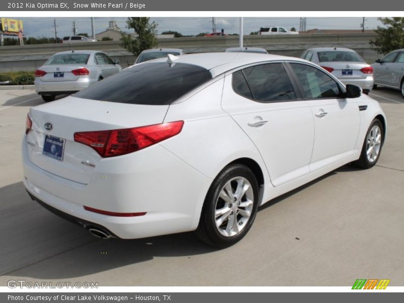 Snow White Pearl / Beige 2012 Kia Optima EX