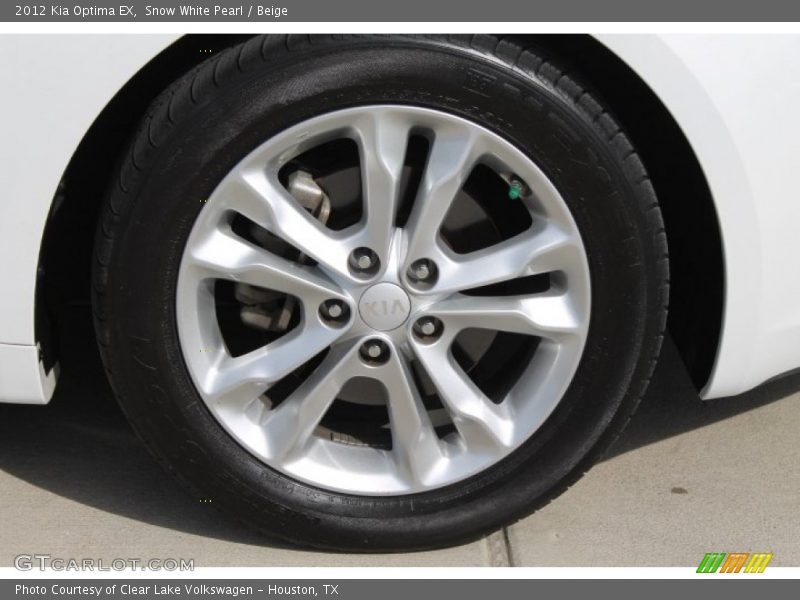 Snow White Pearl / Beige 2012 Kia Optima EX