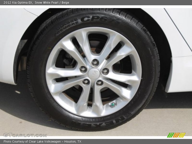 Snow White Pearl / Beige 2012 Kia Optima EX
