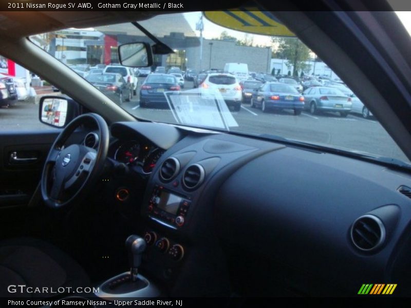 Gotham Gray Metallic / Black 2011 Nissan Rogue SV AWD