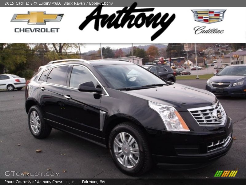 Black Raven / Ebony/Ebony 2015 Cadillac SRX Luxury AWD