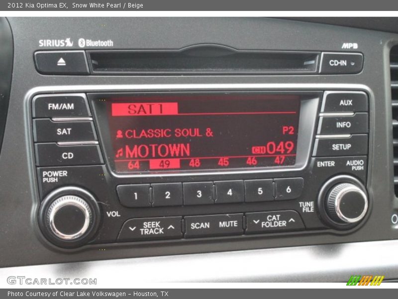 Snow White Pearl / Beige 2012 Kia Optima EX