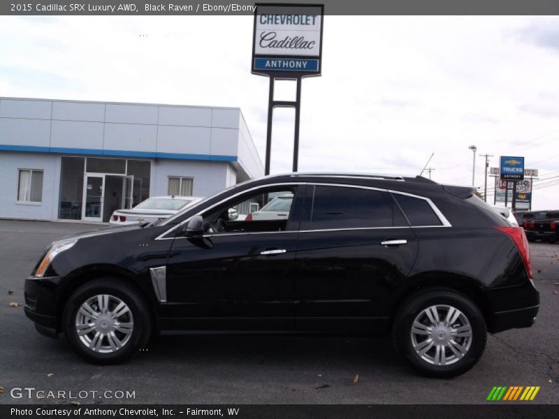 Black Raven / Ebony/Ebony 2015 Cadillac SRX Luxury AWD