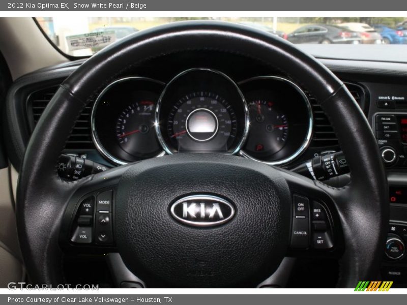 Snow White Pearl / Beige 2012 Kia Optima EX