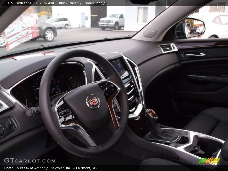 Black Raven / Ebony/Ebony 2015 Cadillac SRX Luxury AWD