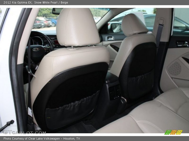 Snow White Pearl / Beige 2012 Kia Optima EX