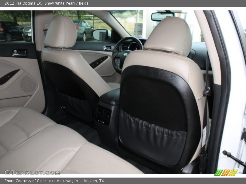 Snow White Pearl / Beige 2012 Kia Optima EX