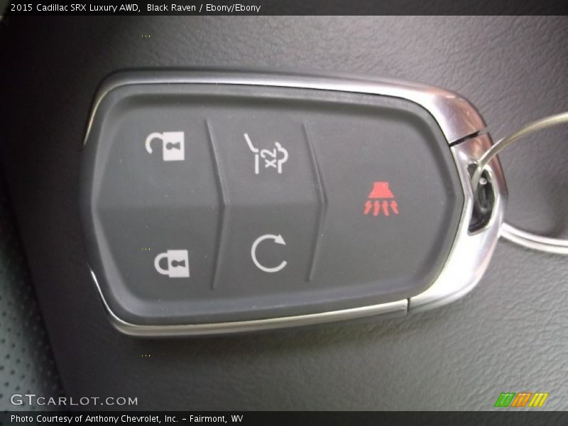 Black Raven / Ebony/Ebony 2015 Cadillac SRX Luxury AWD