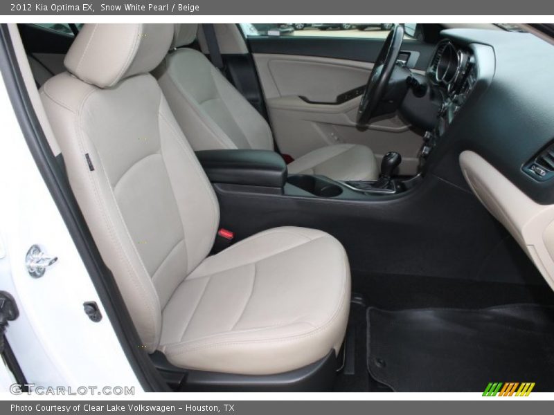 Snow White Pearl / Beige 2012 Kia Optima EX