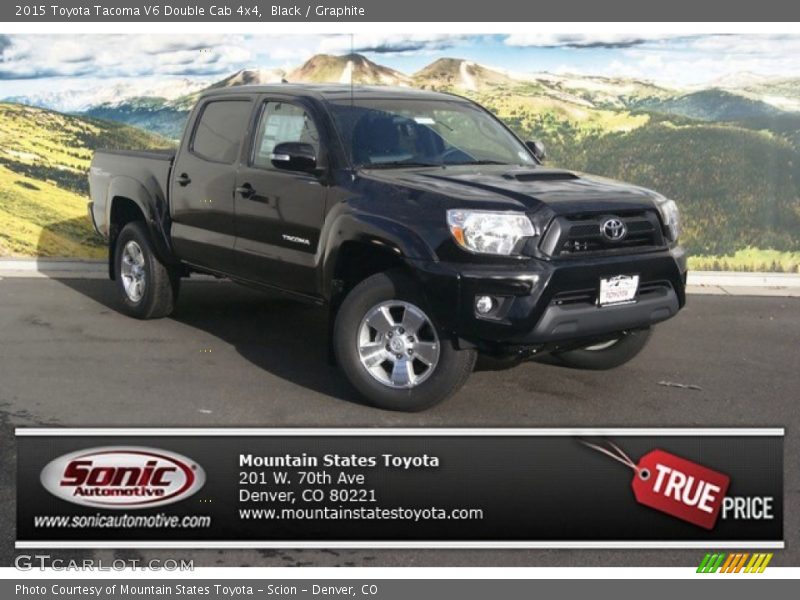 Black / Graphite 2015 Toyota Tacoma V6 Double Cab 4x4
